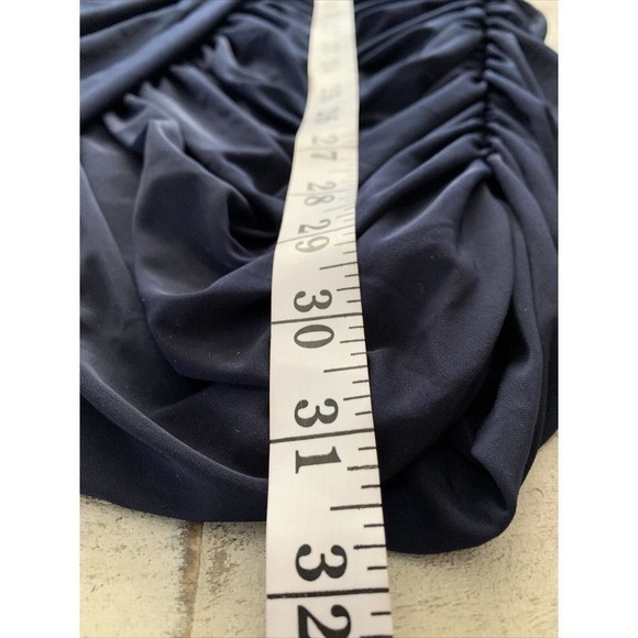 Soprano Womens One Shoulder Bodycon Ruched‎ Draped Blue Dress Sz XS NWT - Picture 6 of 9